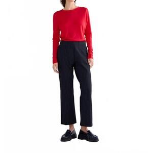 NEW SUMMUM crewneck long sleeve top in true red